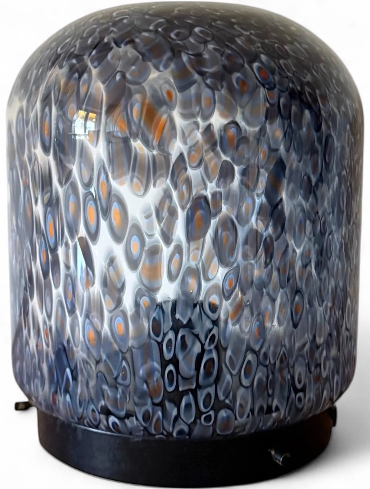 Murrine glass lamp mod. Neverrino, Vistosi 1980 17