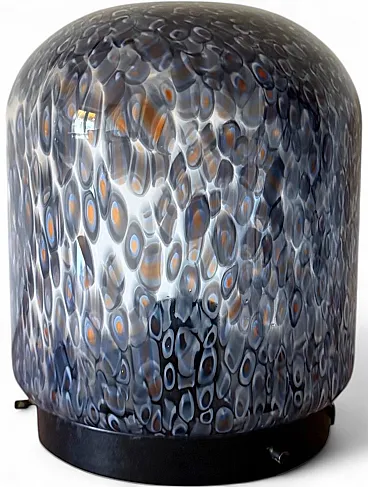 Murrine glass lamp mod. Neverrino, Vistosi 1980
