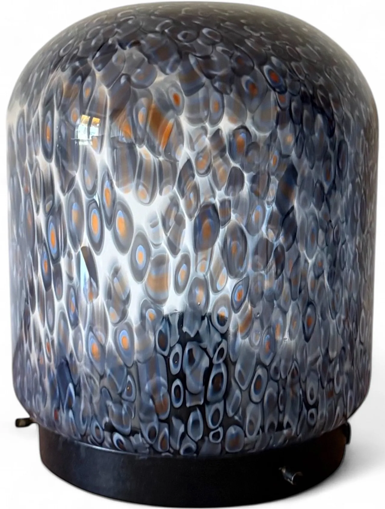 Murrine glass lamp mod. Neverrino, Vistosi 1980 19