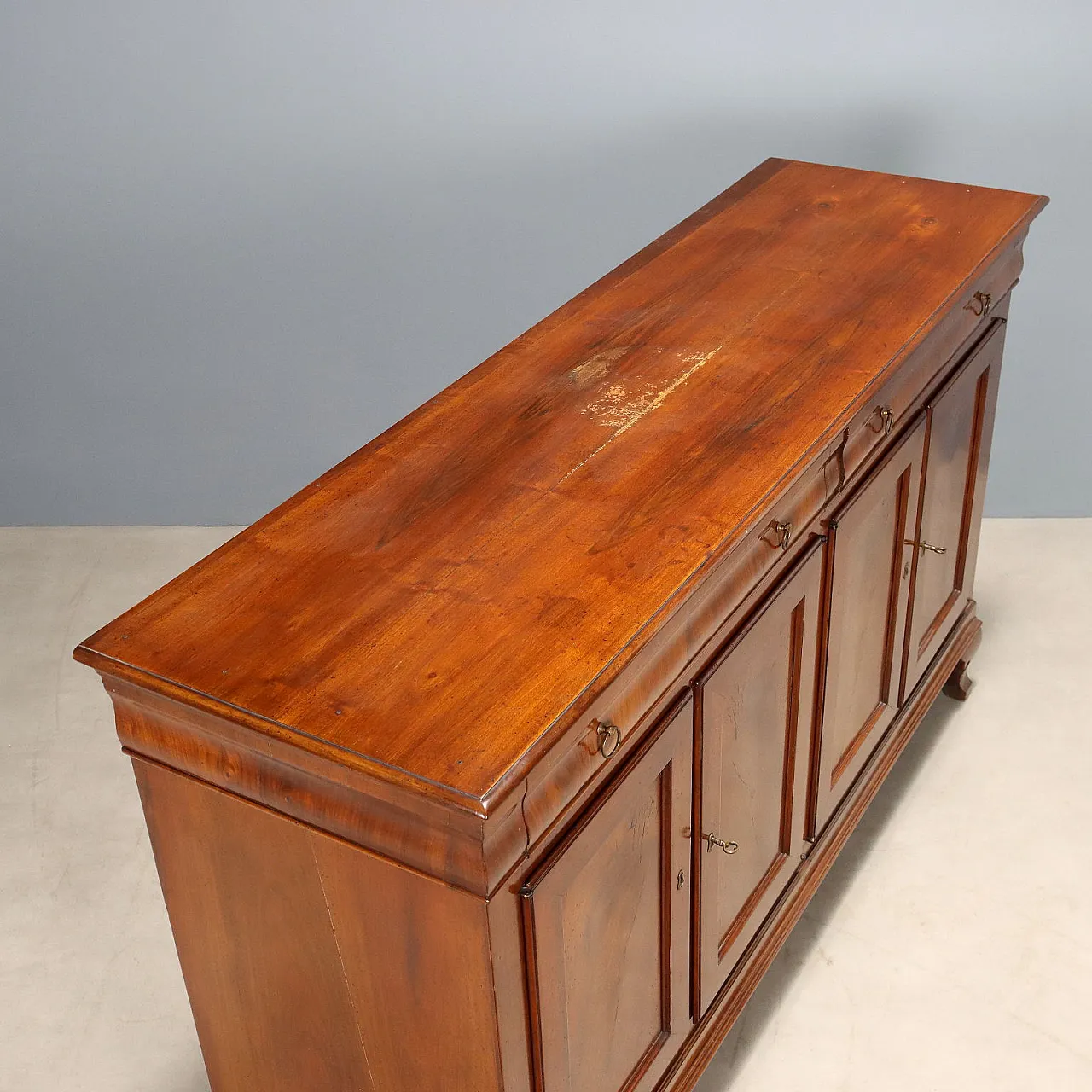 Credenza in noce e piuma di noce, '900 10