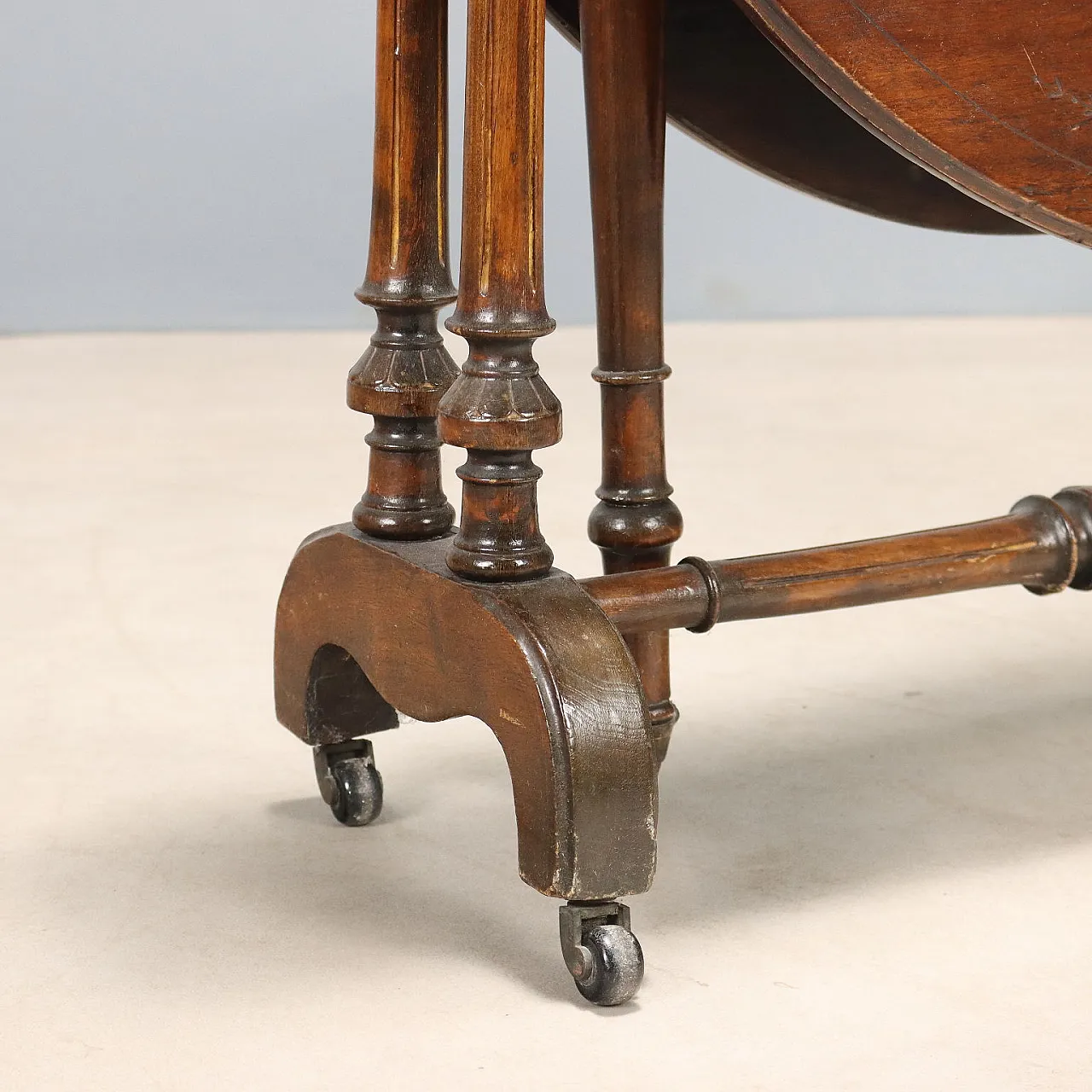 Tavolino a bandelle in mogano, 19th century 6