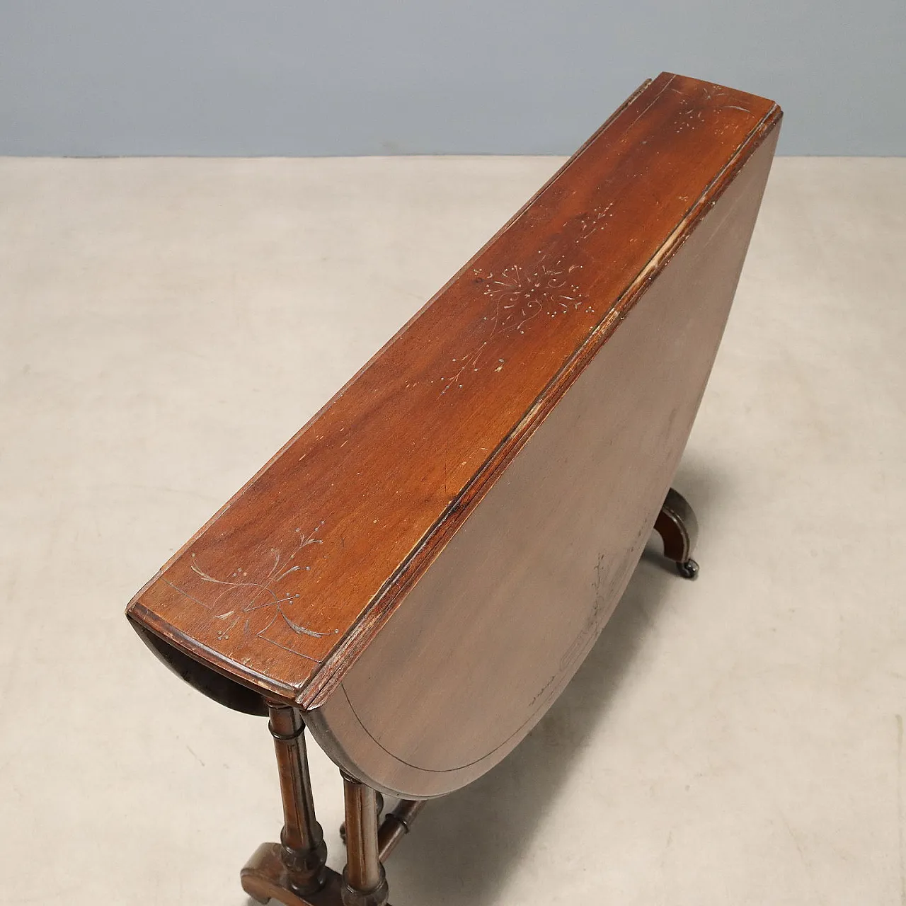 Tavolino a bandelle in mogano, 19th century 7