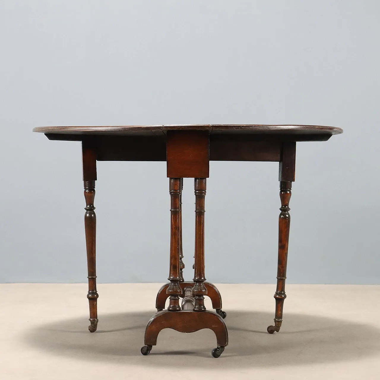 Tavolino a bandelle in mogano, 19th century 9