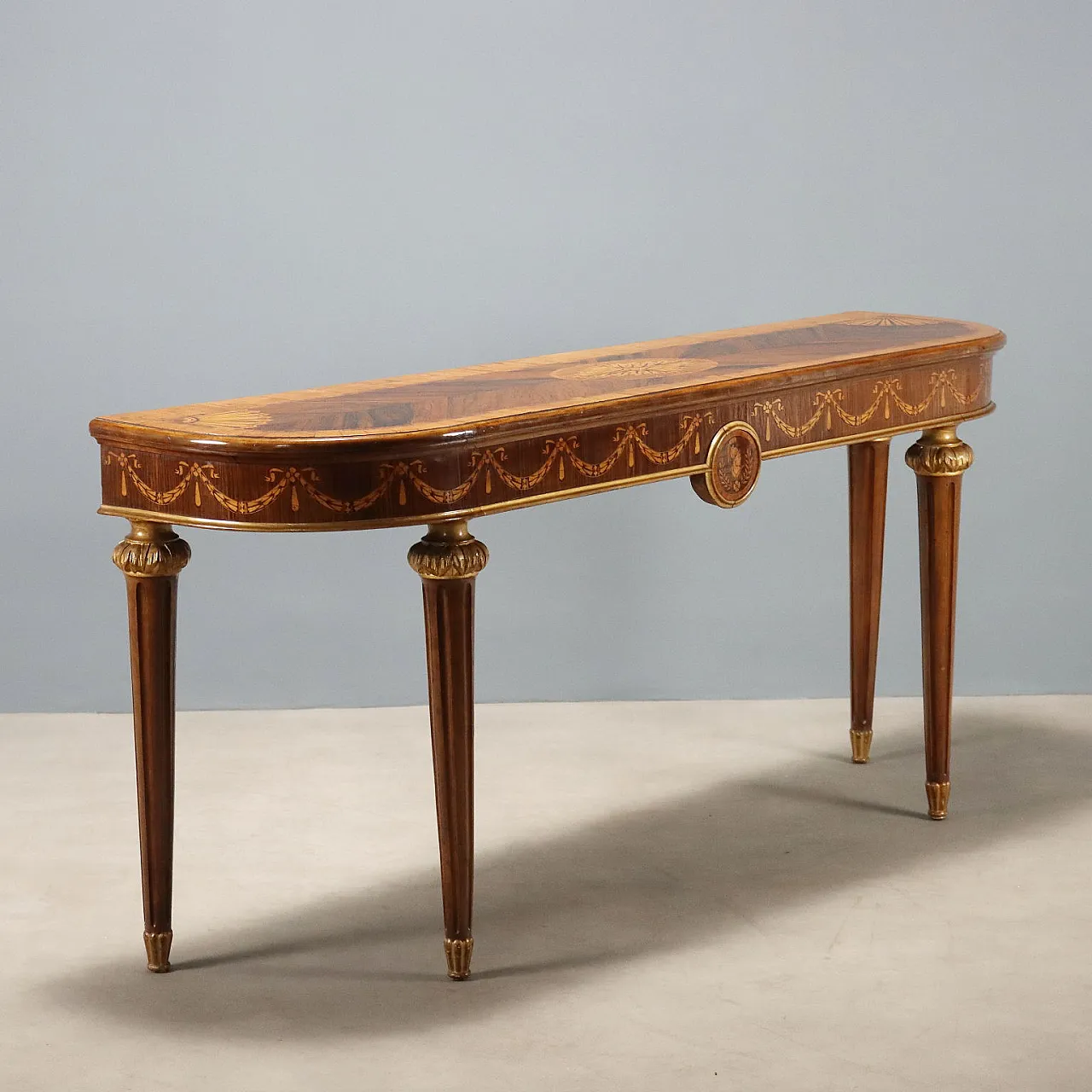 Consolle in stile neoclassico in noce, '900 1
