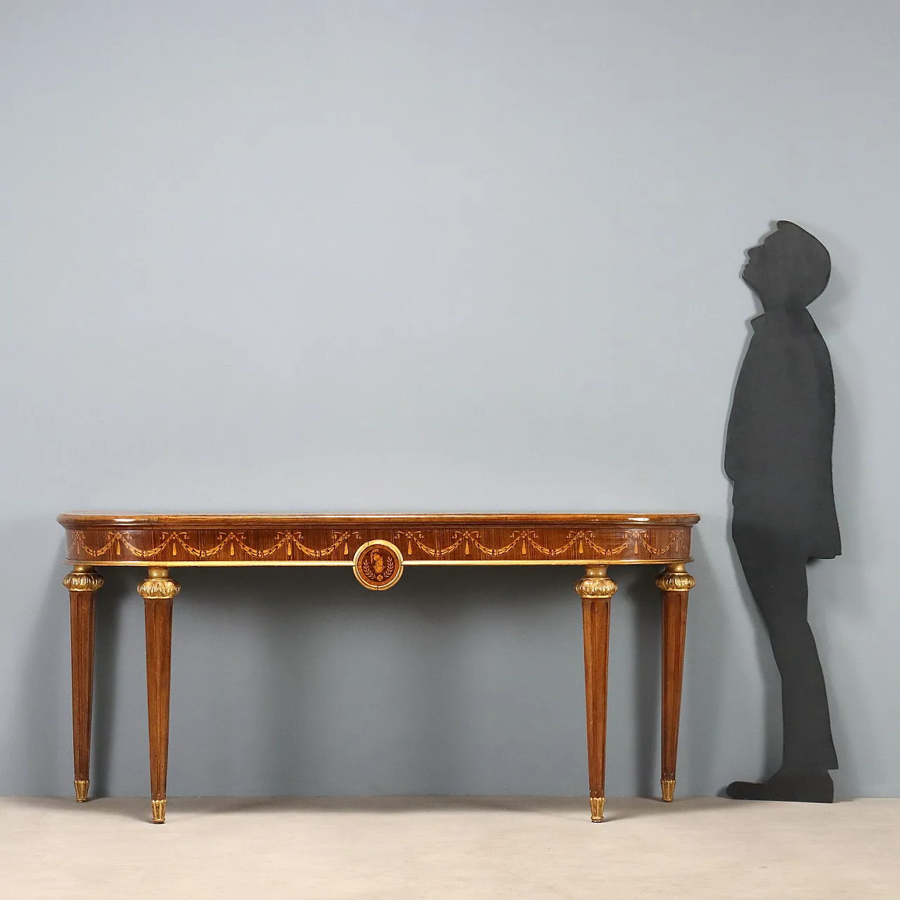 Consolle in stile neoclassico in noce, '900 3
