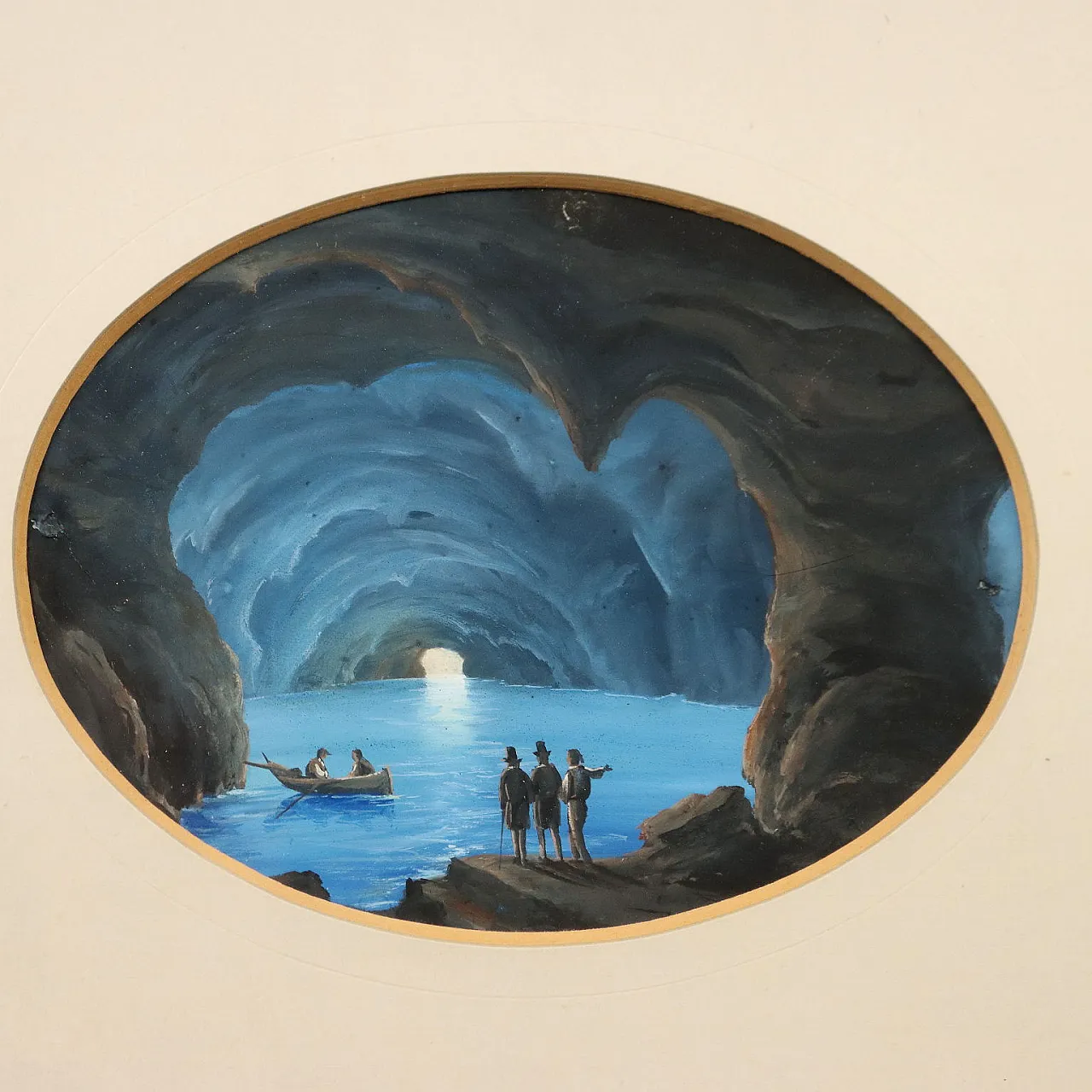 Dipinto La Grotta Azzurra a Capri, '900 3