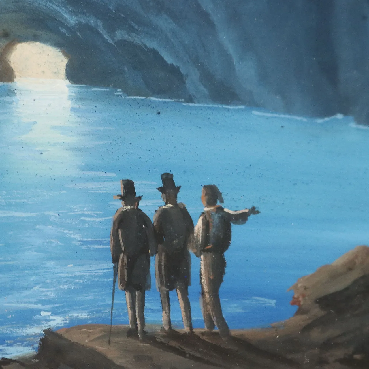 Dipinto La Grotta Azzurra a Capri, '900 5