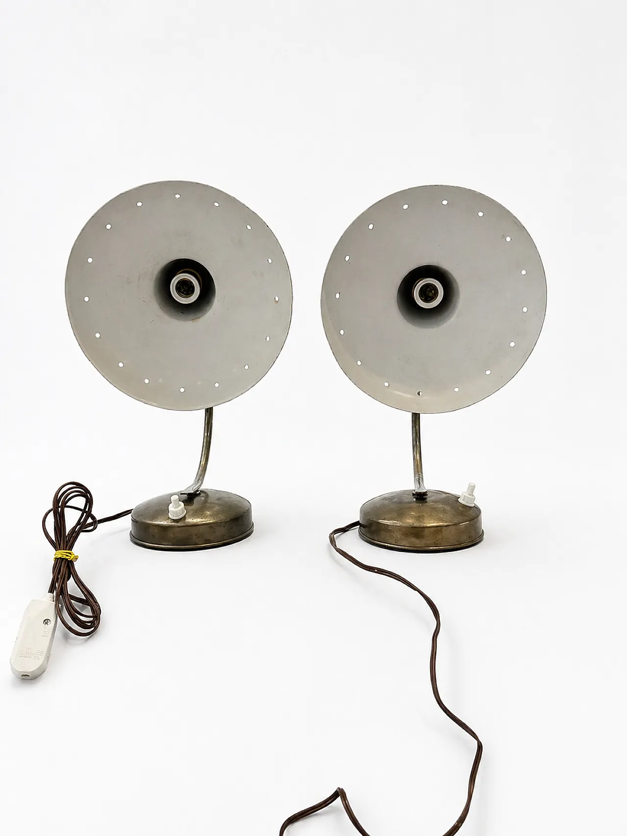 Coppia di lampade becco d'oca Mid-Century in stile Stilnovo, anni '50 4