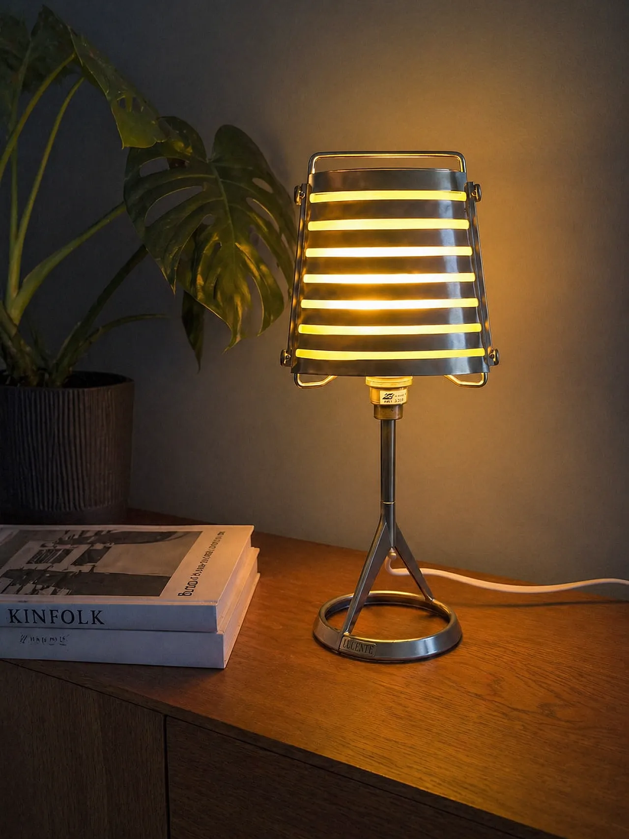 Two-tone Cleto lamp by Roberto Favaretto for Lucente, 1980s 2