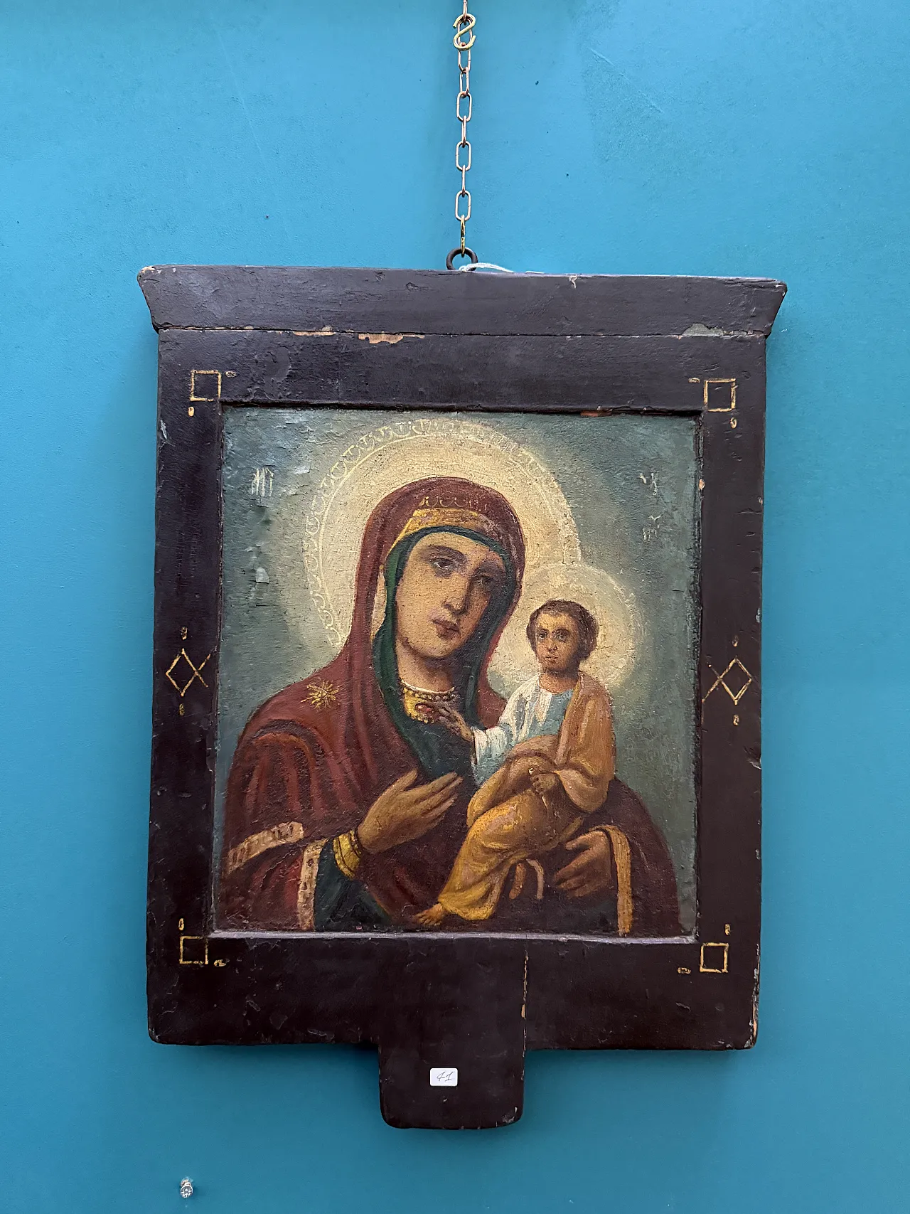 Orthodox double-sided icon, tempera in wood, 18th century 1