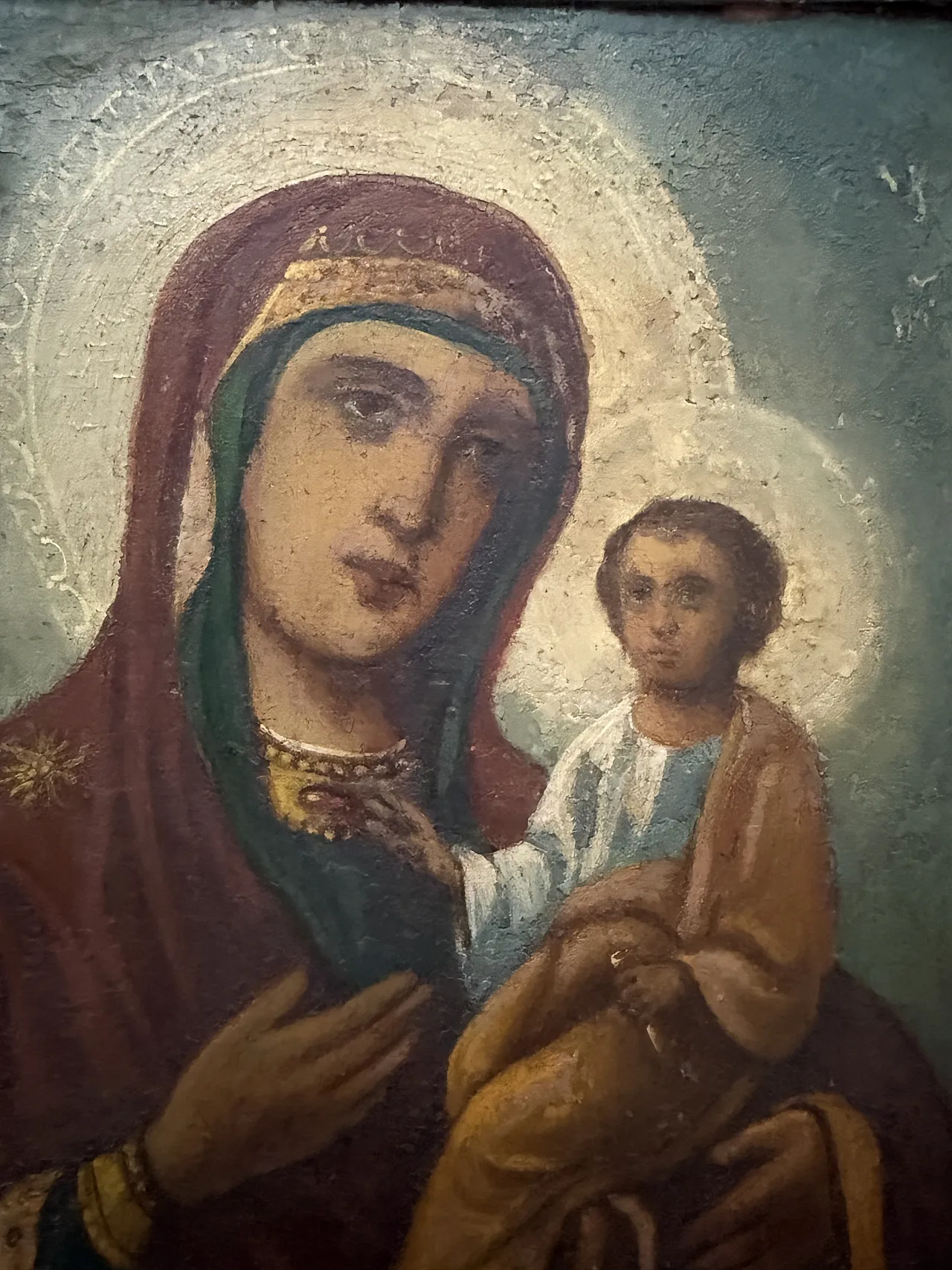 Orthodox double-sided icon, tempera in wood, 18th century 8
