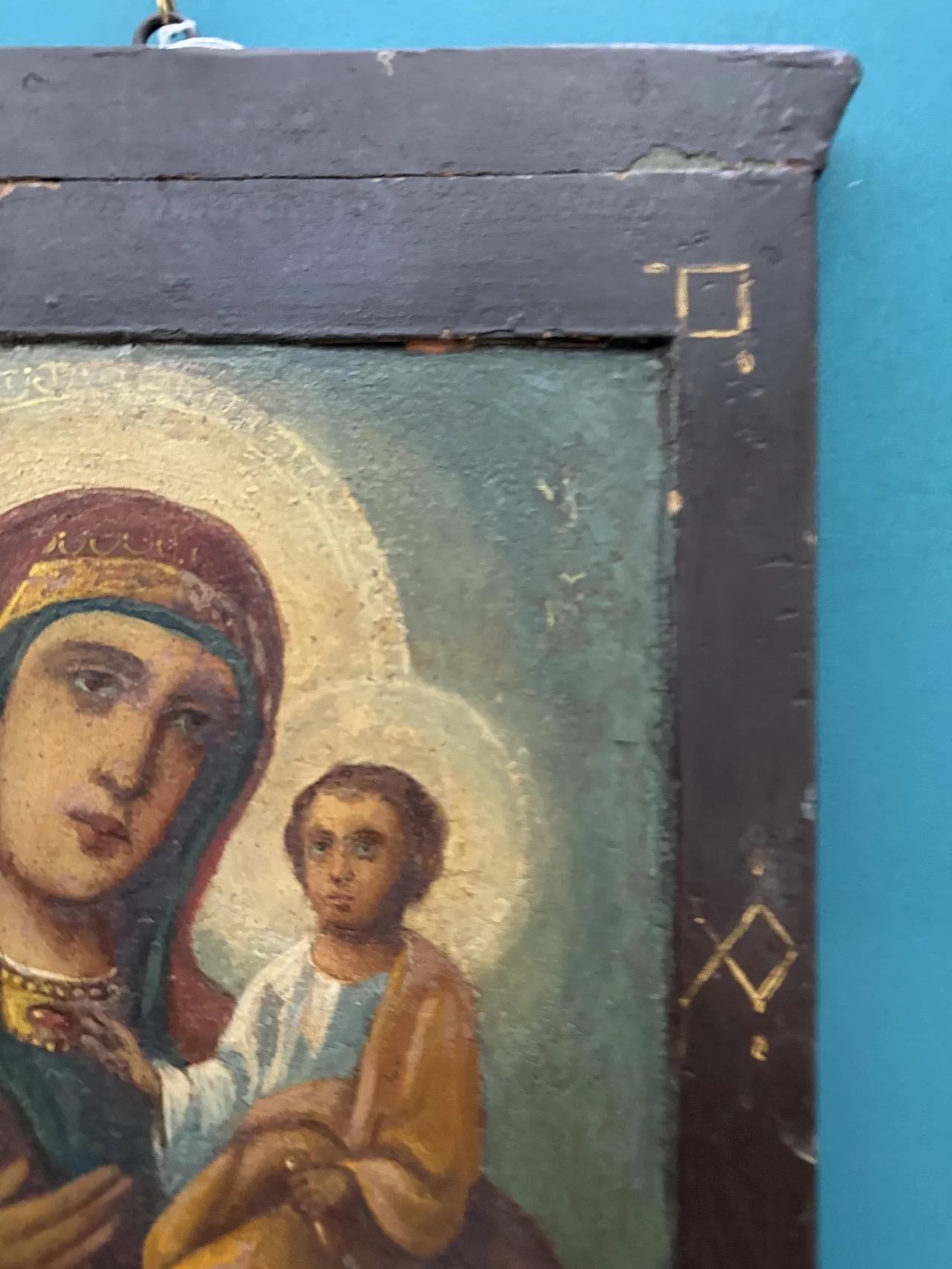Orthodox double-sided icon, tempera in wood, 18th century 10