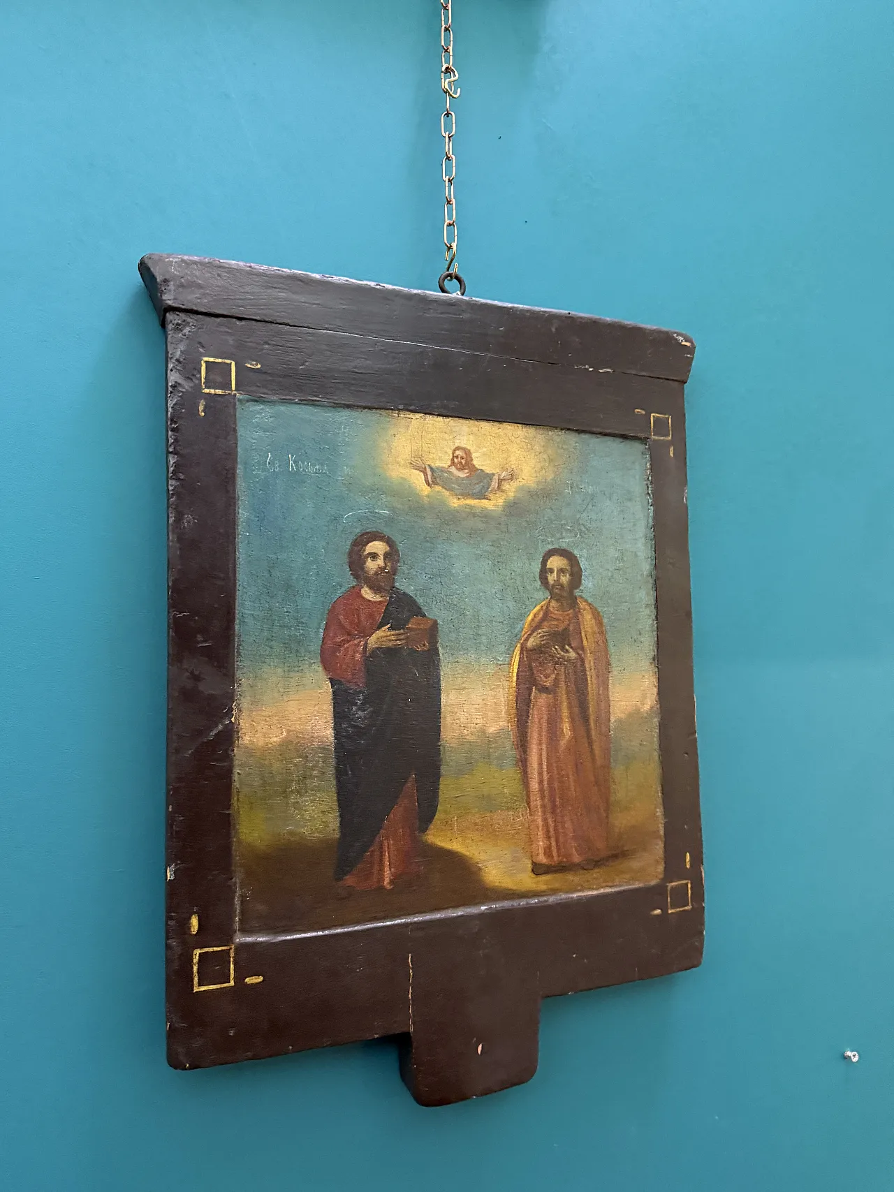 Orthodox double-sided icon, tempera in wood, 18th century 14