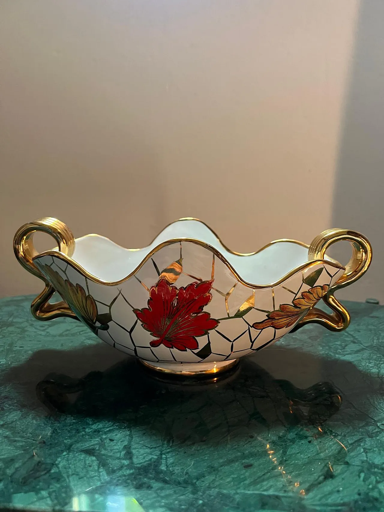 Serafino Volpi Deruta ceramic vase, 1960s 2