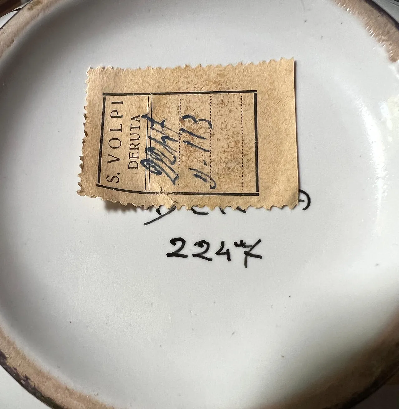 Serafino Volpi Deruta ceramic vase, 1960s 8