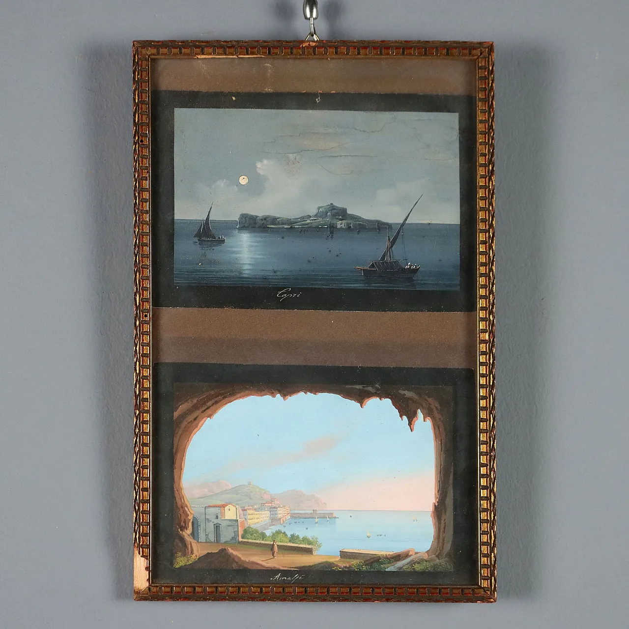 Dipinti con Capri e Amalfi, '800 1