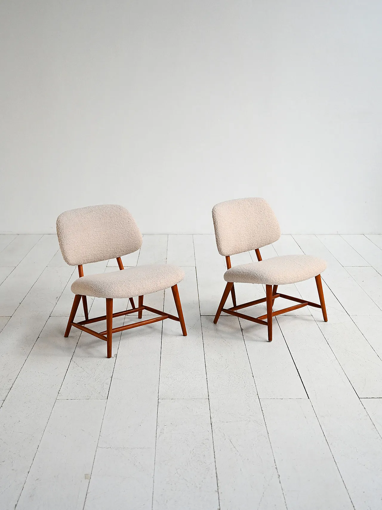 Pair of “Teve” chairs by Alf Svensson, Sweden, 1950s 3