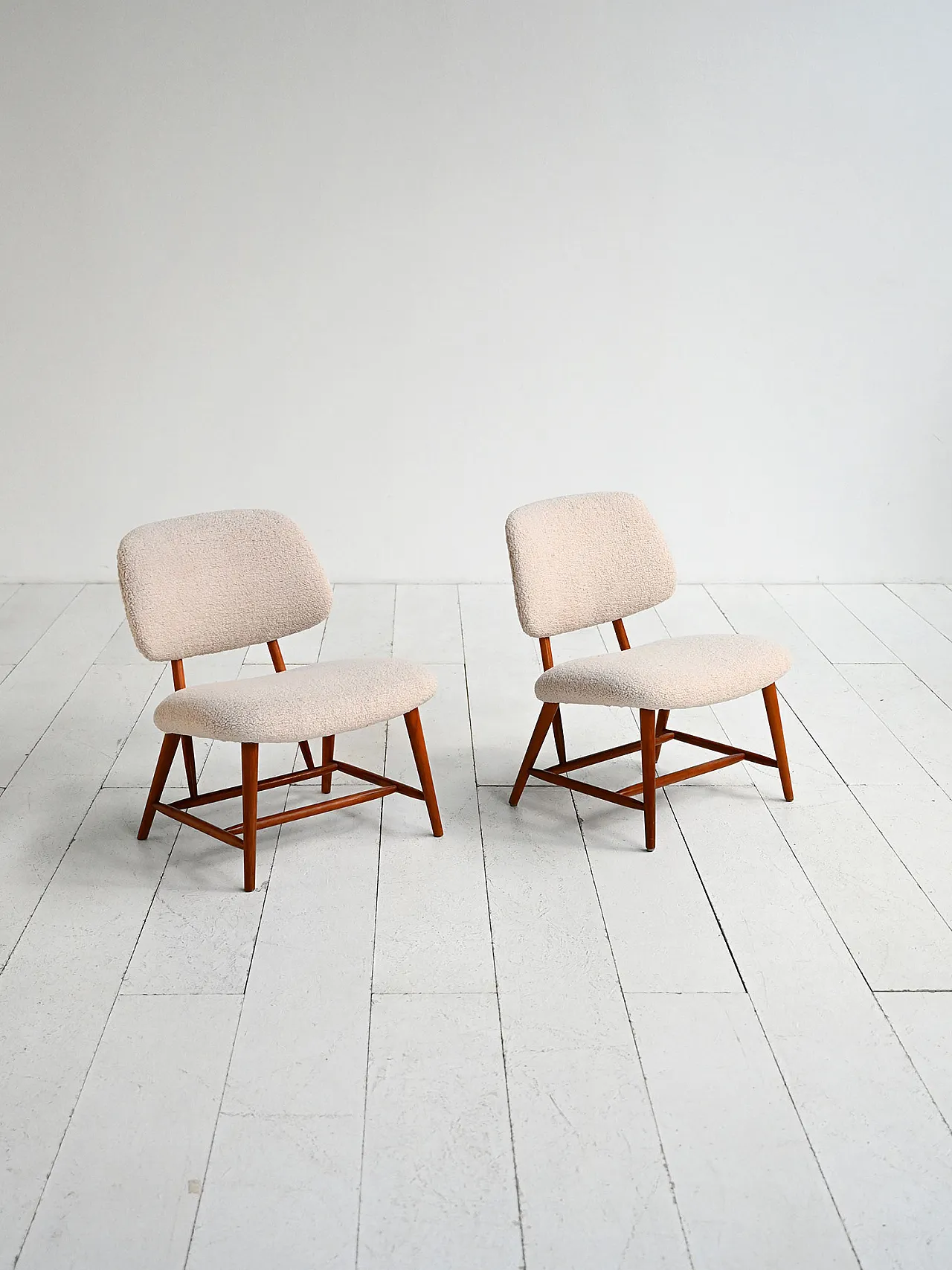 Pair of “Teve” chairs by Alf Svensson, Sweden, 1950s 4