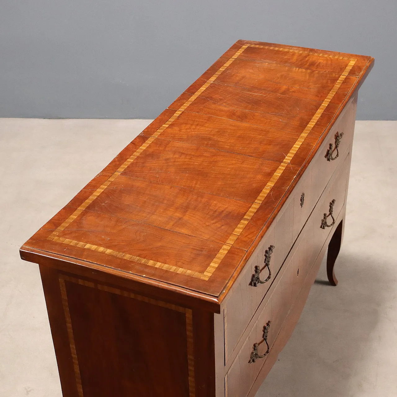 Louis XVI Style chest of drawers in cherry, 20th century 8