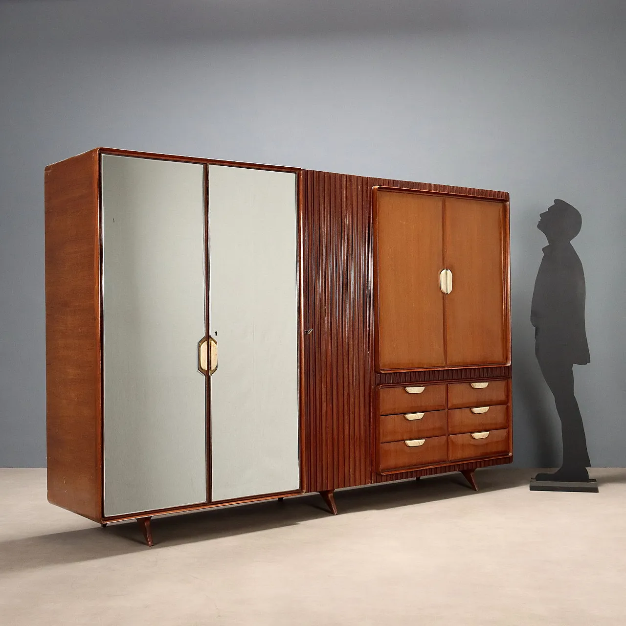 Armadio in legno, anni '50 3