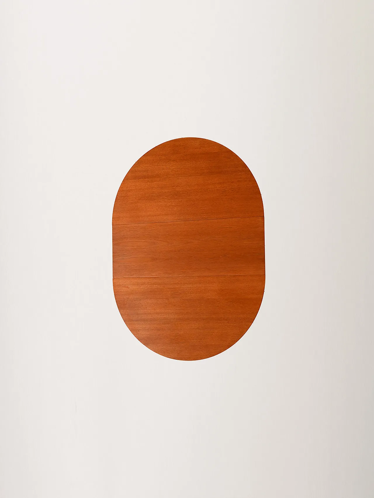 Round extendable Scandinavian teak table, 1960s 8