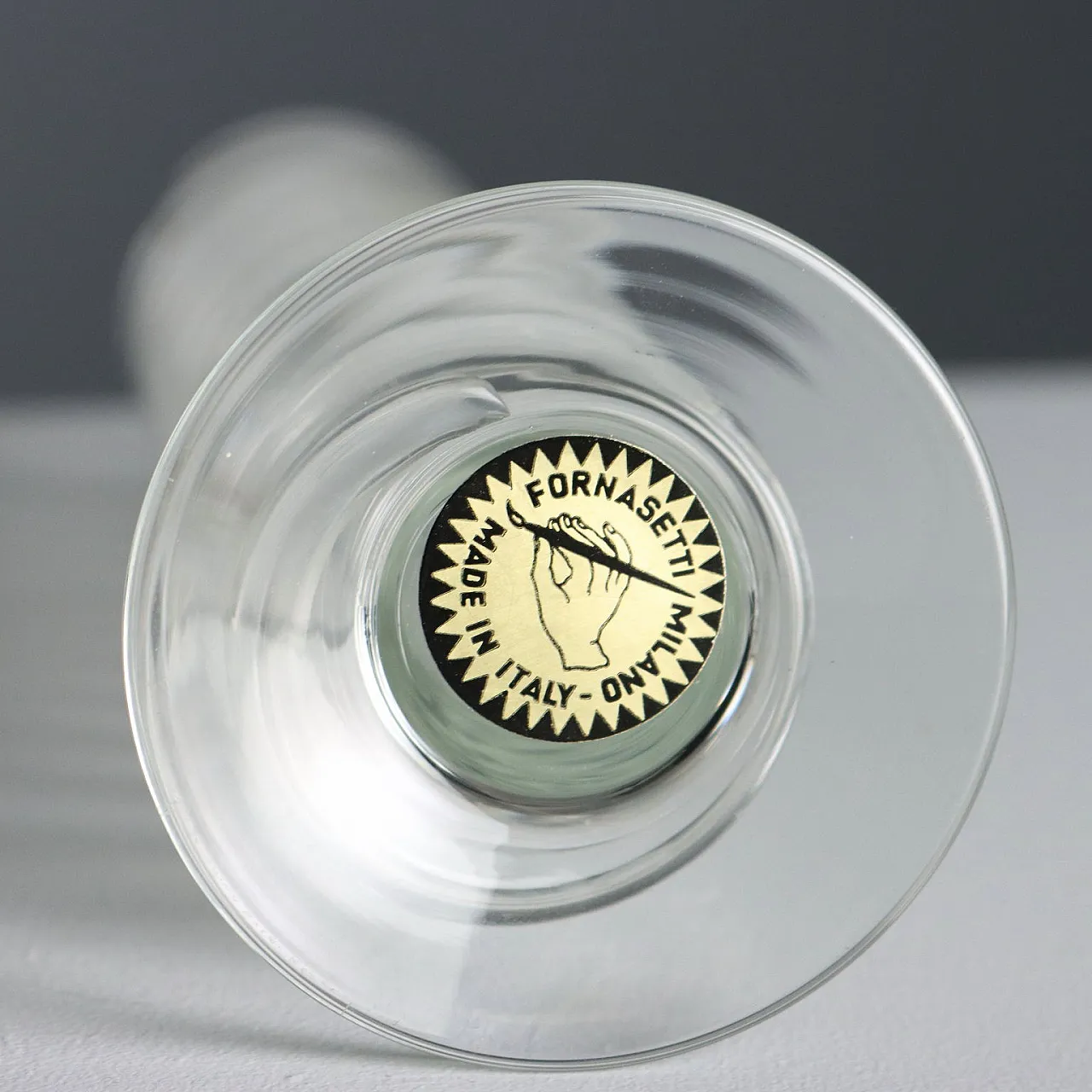 Pair of Monfiore Fornasetti twisted glass vases, 1970s 8