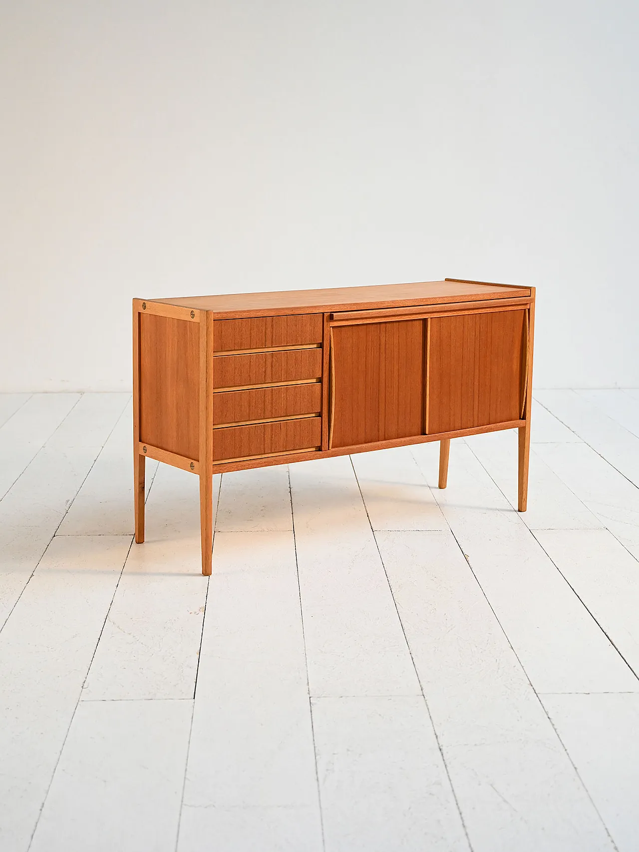 Scandinavian sideboard with retractable teak desk, 1960s 6