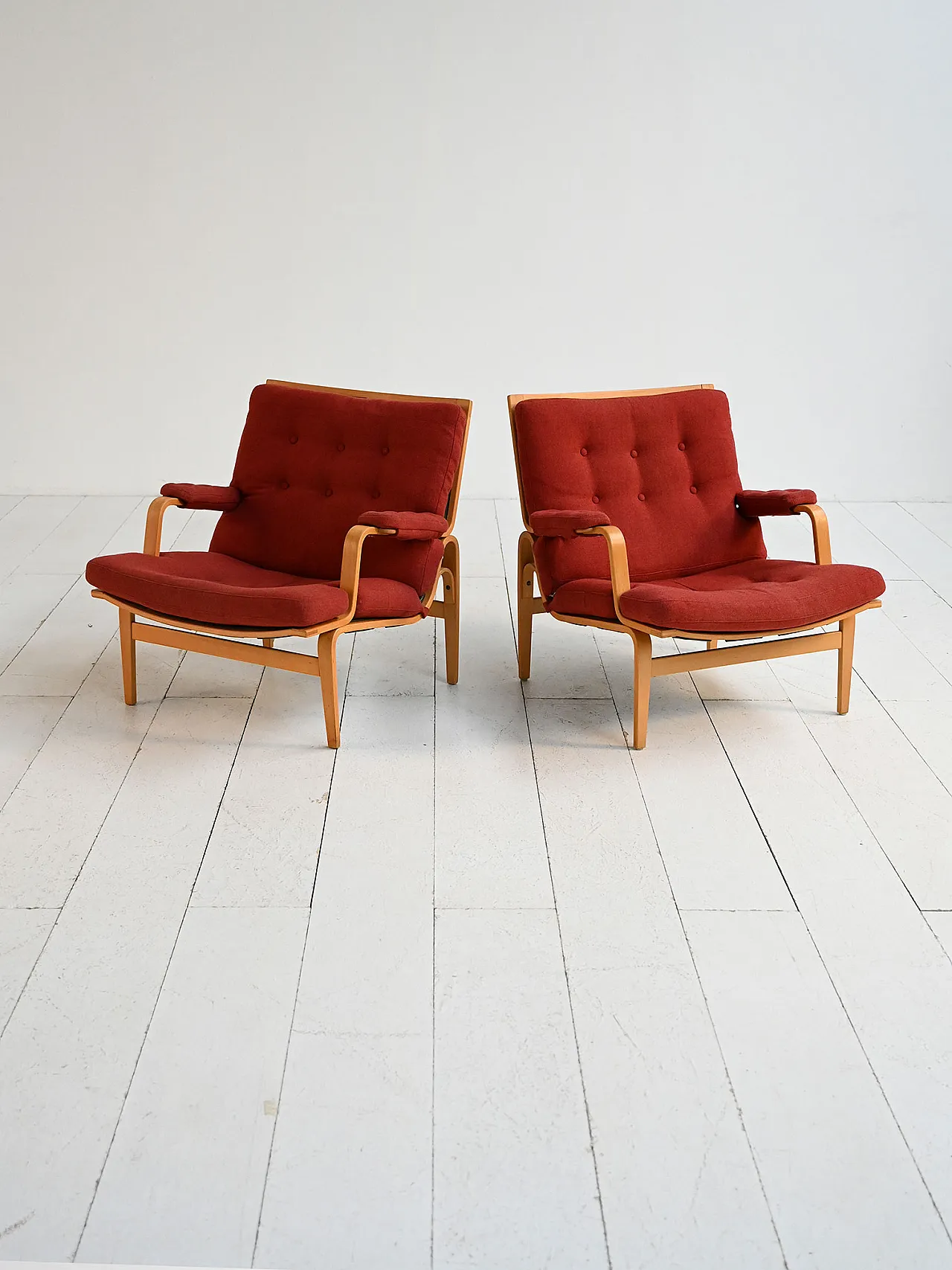 Pair of Ingrid armchairs by Bruno Mathsson for Dux, 1960s 1