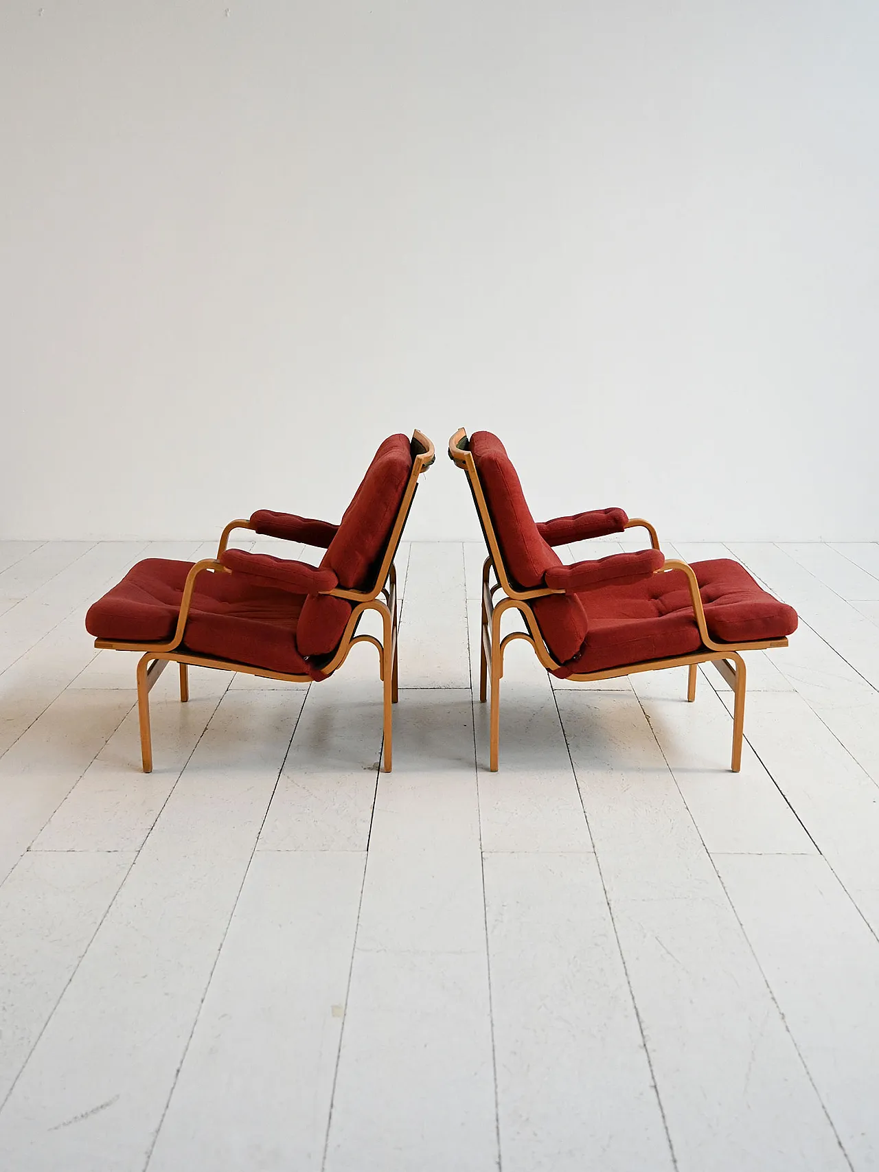 Pair of Ingrid armchairs by Bruno Mathsson for Dux, 1960s 5