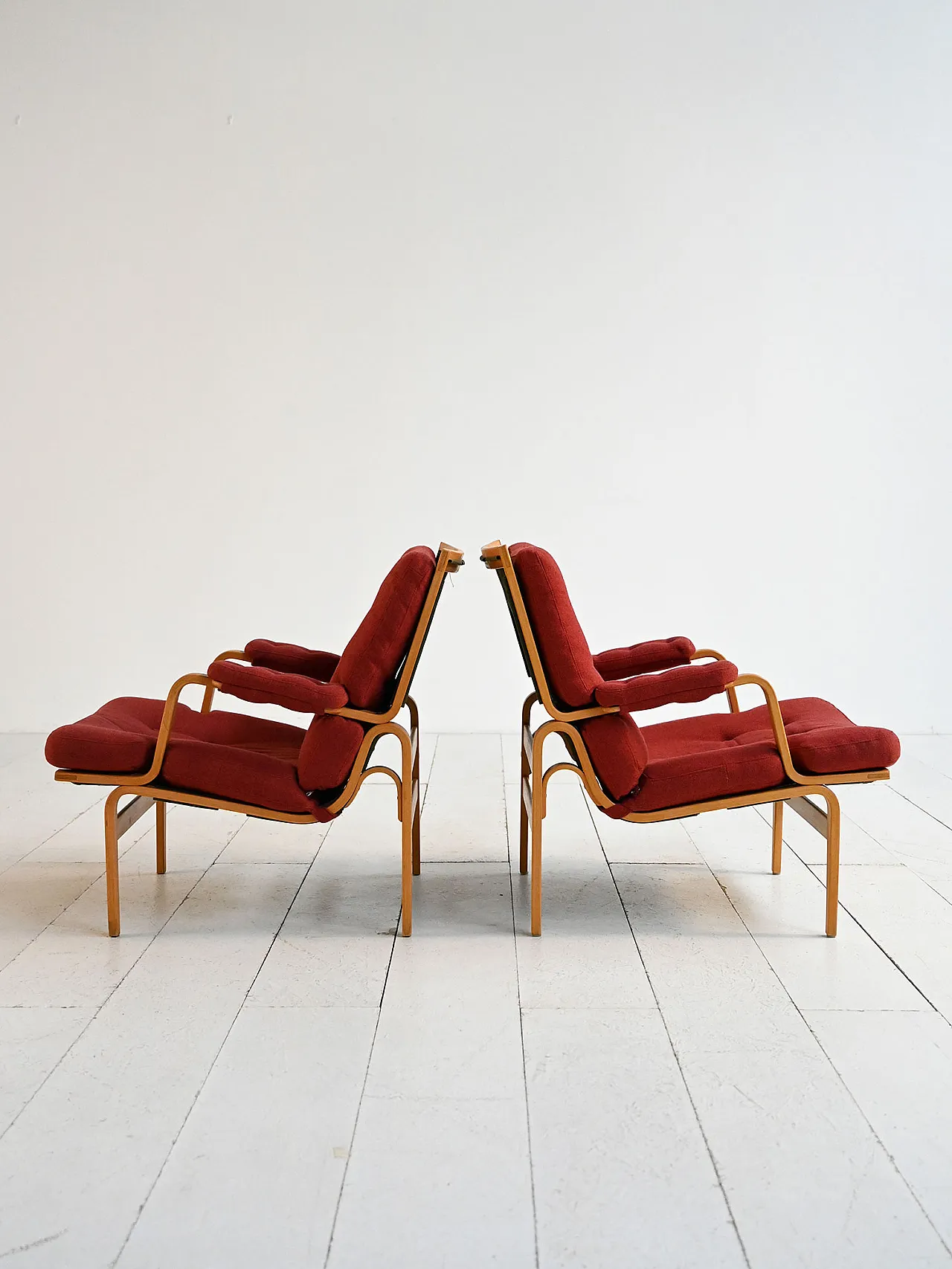 Pair of Ingrid armchairs by Bruno Mathsson for Dux, 1960s 6