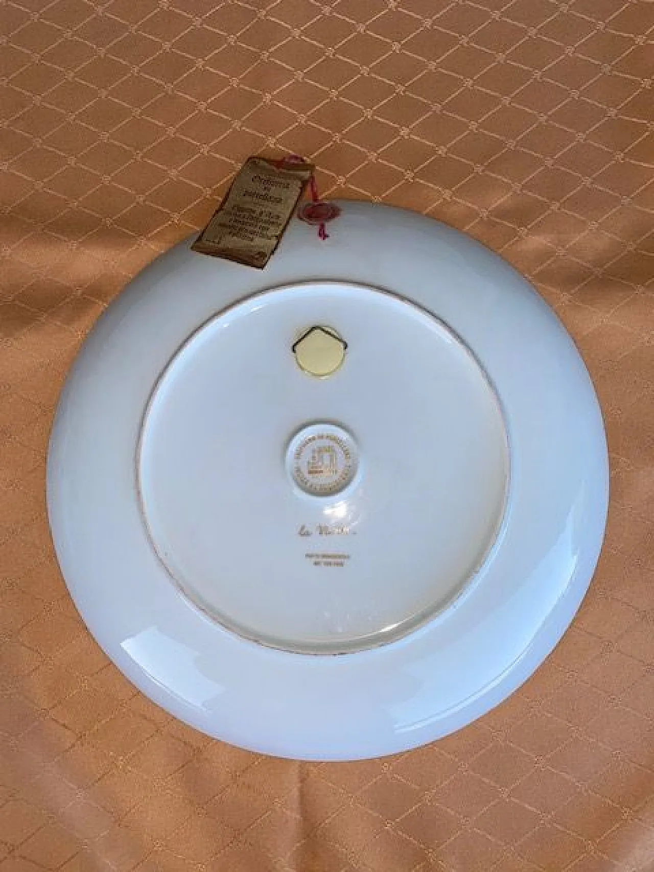 Morbelli 9 Piatti Decorativi Oreficeria su Porcellana in Oro, 1970s 4