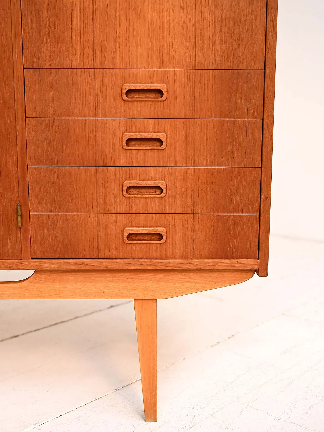 Scandinavian teak highboard, 1960s 7