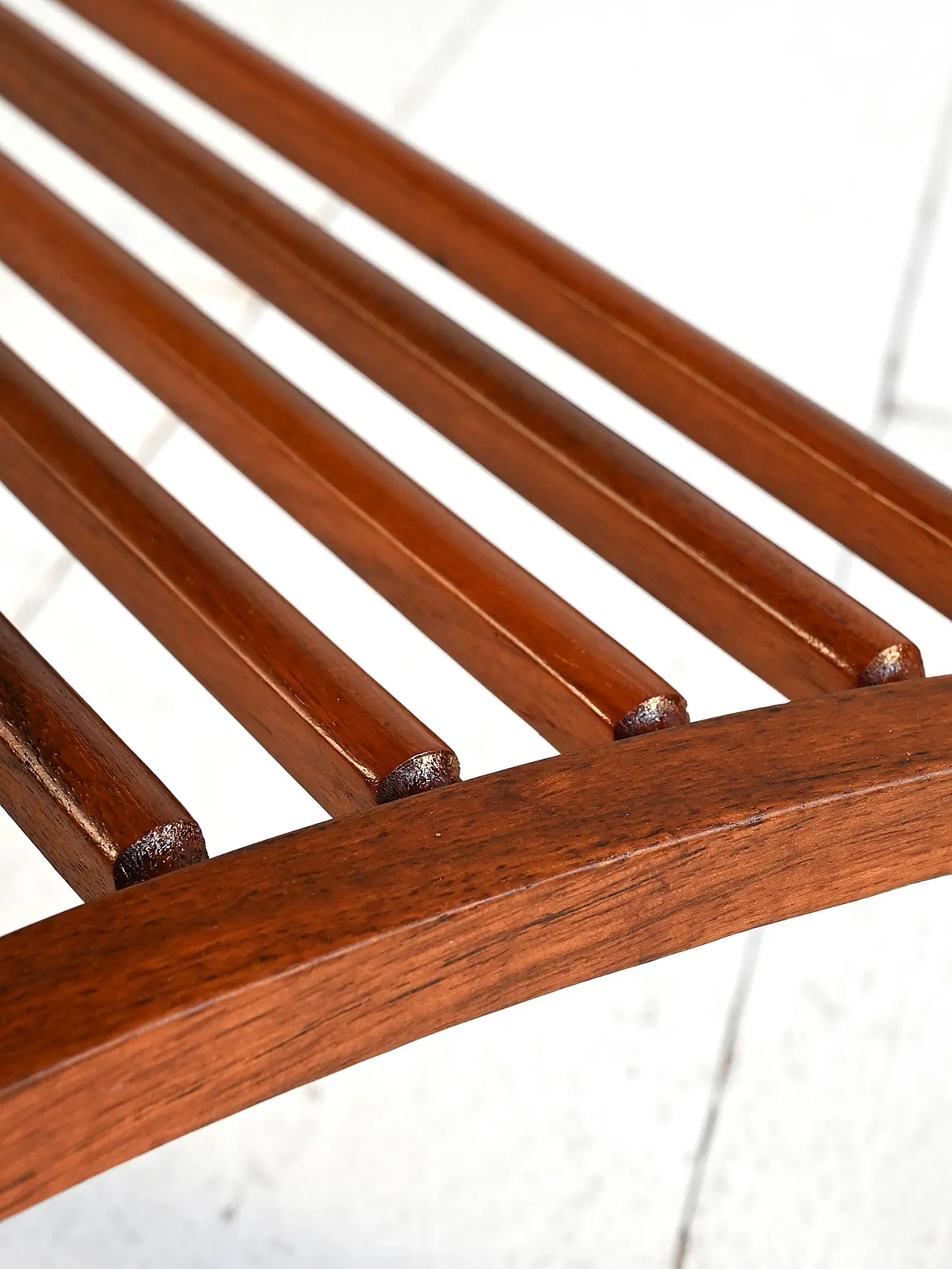 Scandinavian teak and birch serving trolley, 1960s 7