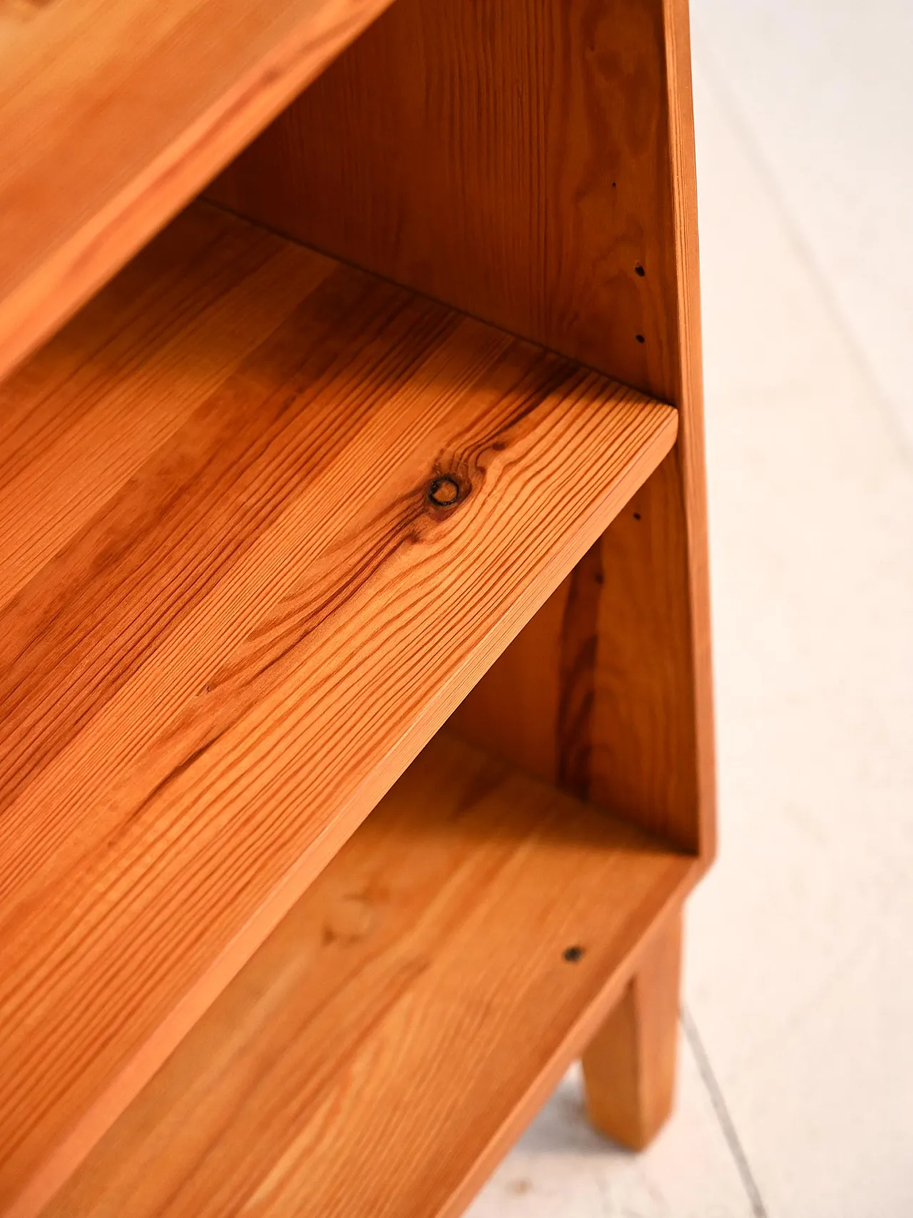 Scandinavian bookcase in solid pine, 1950s 6