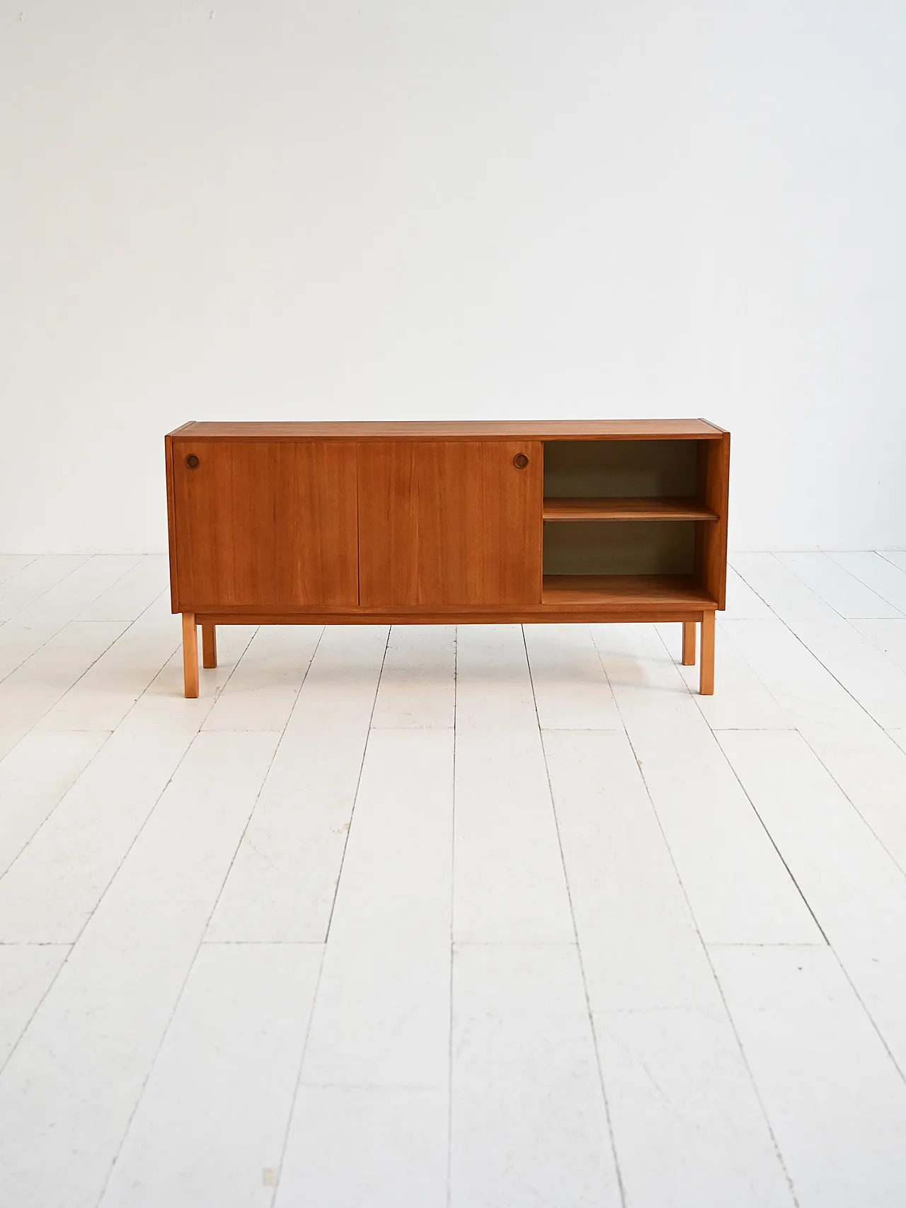 Sideboard in teak scandinavo, anni ’60 4