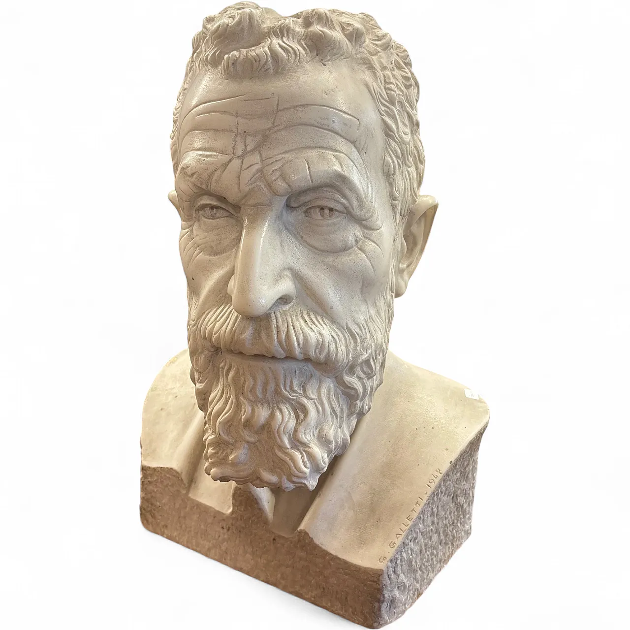 Carrara marble sculpture, signed Guido Galetti, 1948 18
