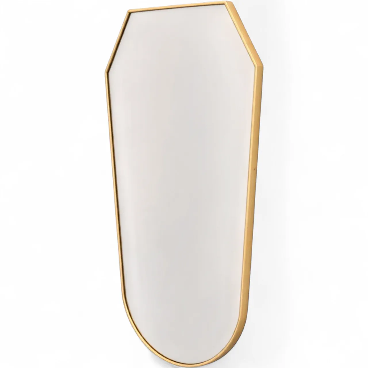 Specchio a scudo in ottone stile Gio Ponti, Italia anni ’50 9