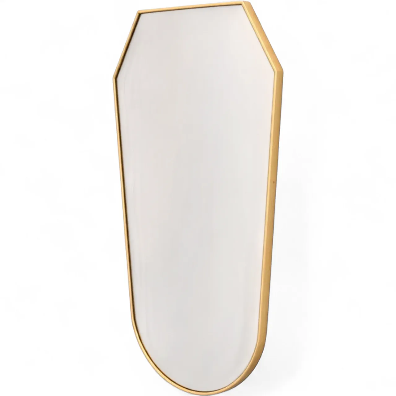 Specchio a scudo in ottone stile Gio Ponti, Italia anni ’50 10