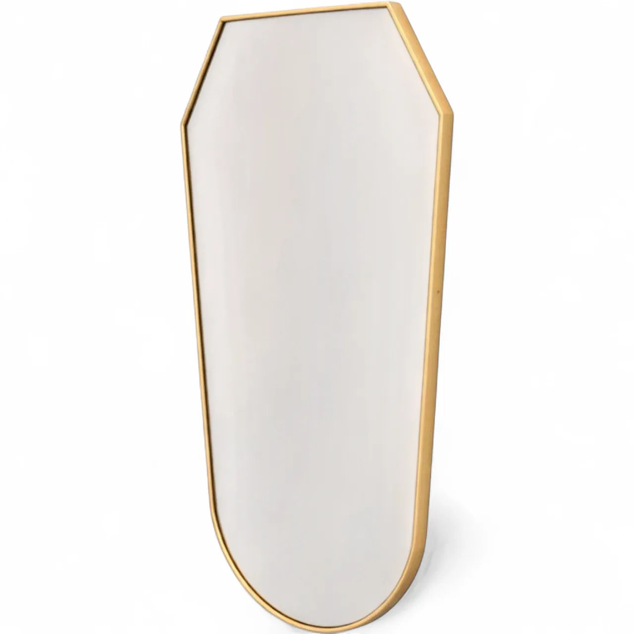 Specchio a scudo in ottone stile Gio Ponti, Italia anni ’50 11