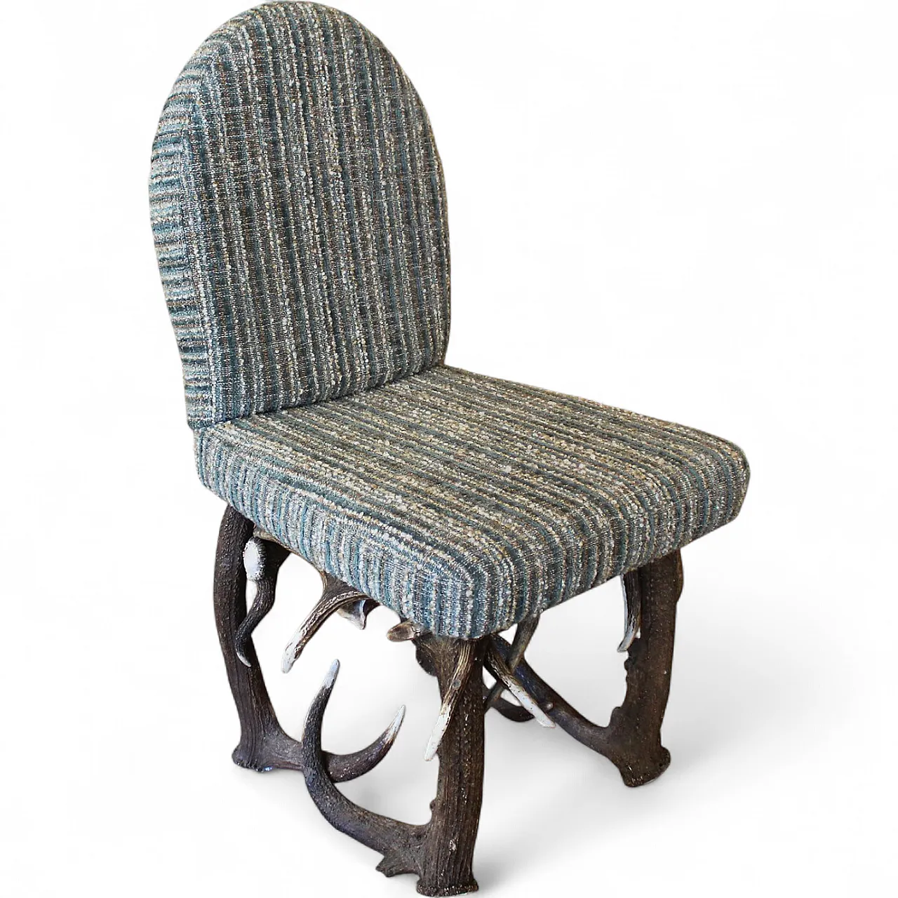 Armchair with deer antlers, 2000s 4