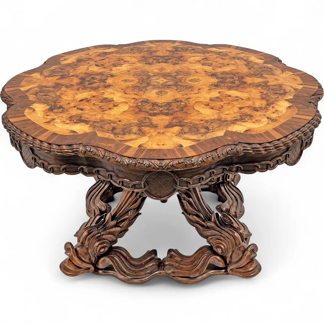 Henry Eyles  style Victorian Walnut Center Table England, 19th century 8
