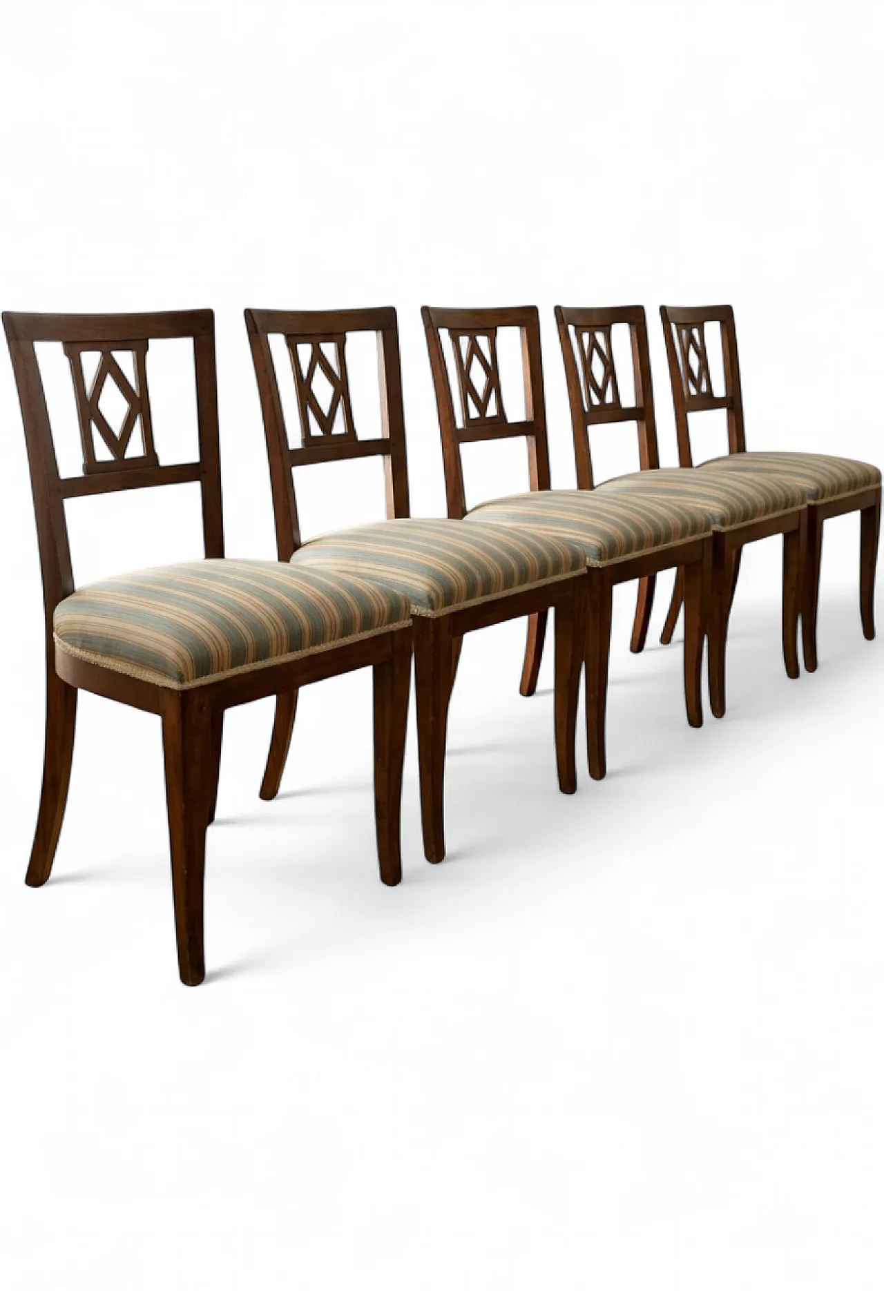 6 Biedermeier style chairs, 70s 9