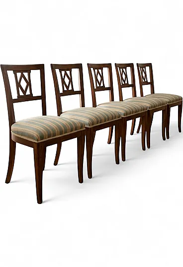 6 Biedermeier style chairs, 70s