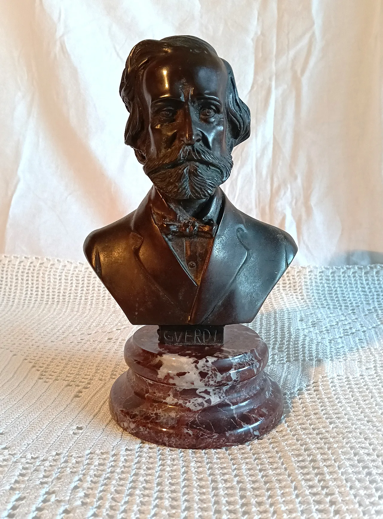 Scultura, busto di Giuseppe Verdi, primo '900 1