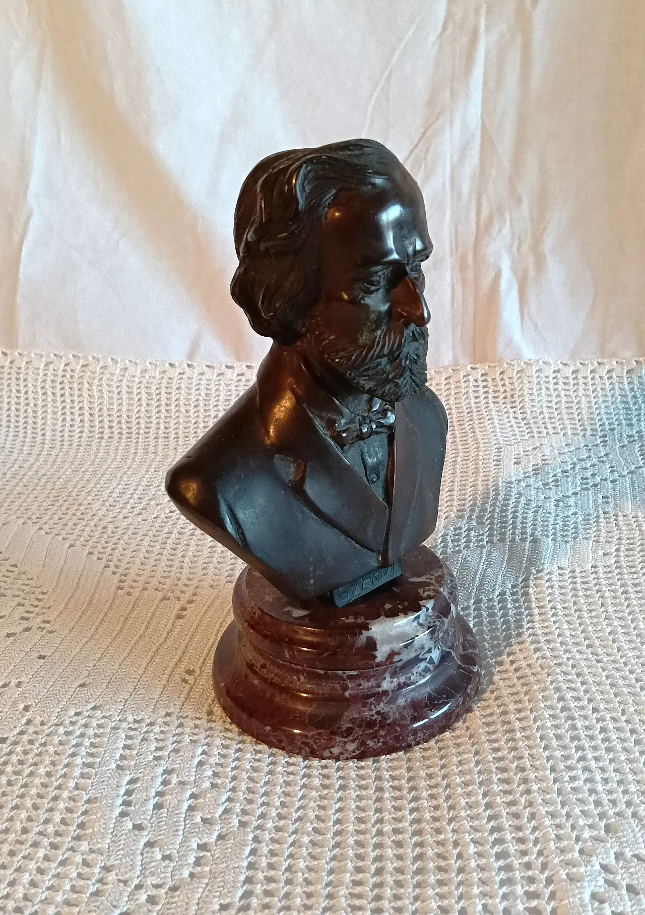 Scultura, busto di Giuseppe Verdi, primo '900 4