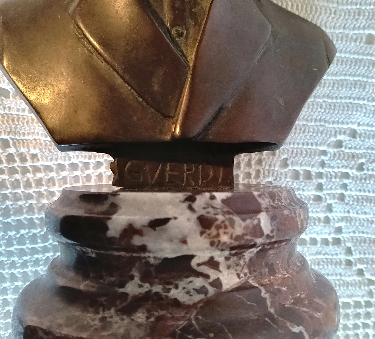Scultura, busto di Giuseppe Verdi, primo '900 6