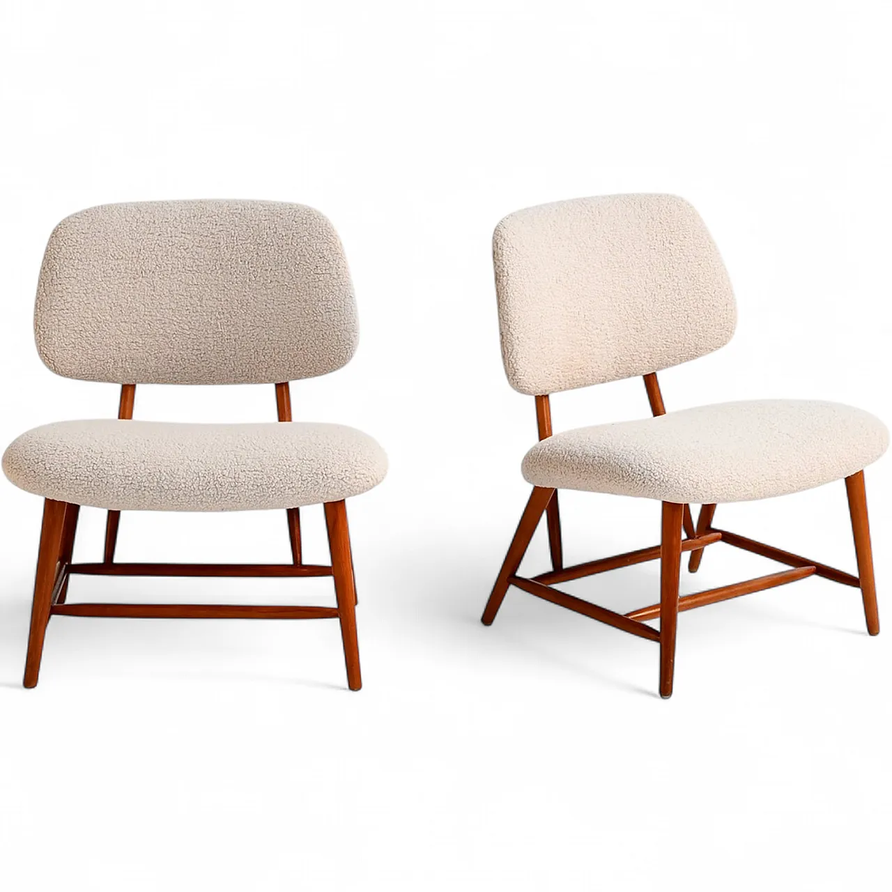 Pair of “Teve” chairs by Alf Svensson, Sweden, 1950s 9