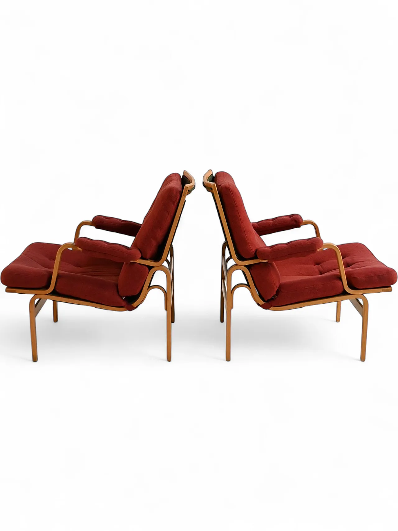 Pair of Ingrid armchairs by Bruno Mathsson for Dux, 1960s 12