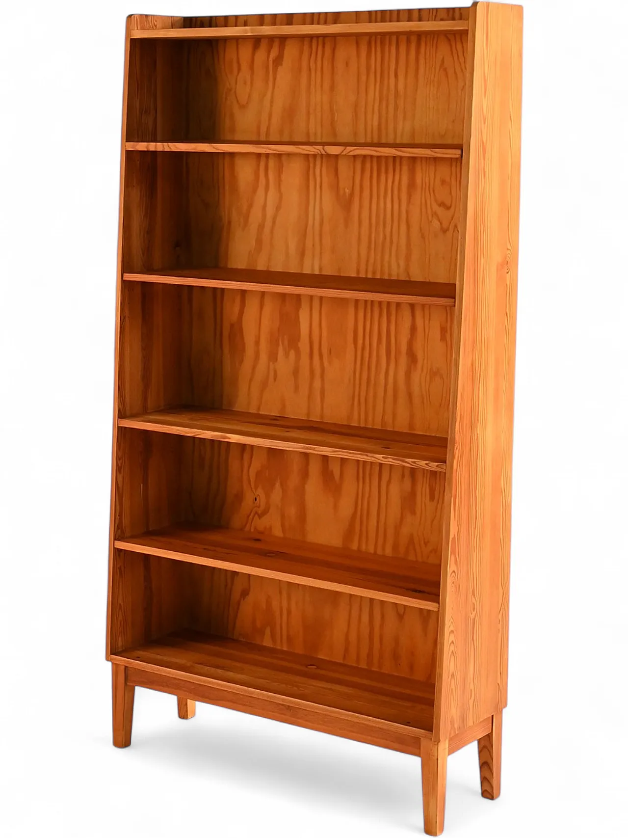 Scandinavian bookcase in solid pine, 1950s 7