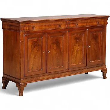 Credenza in noce e piuma di noce, '900